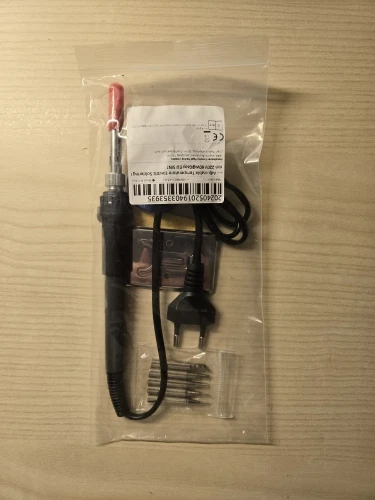 Soldador eléctrico de temperatura ajustable de 60W UE 220V / ☆ Enchufe estadounidense es de 110 V ☆ Soldador de hierro DIY para reparación photo review