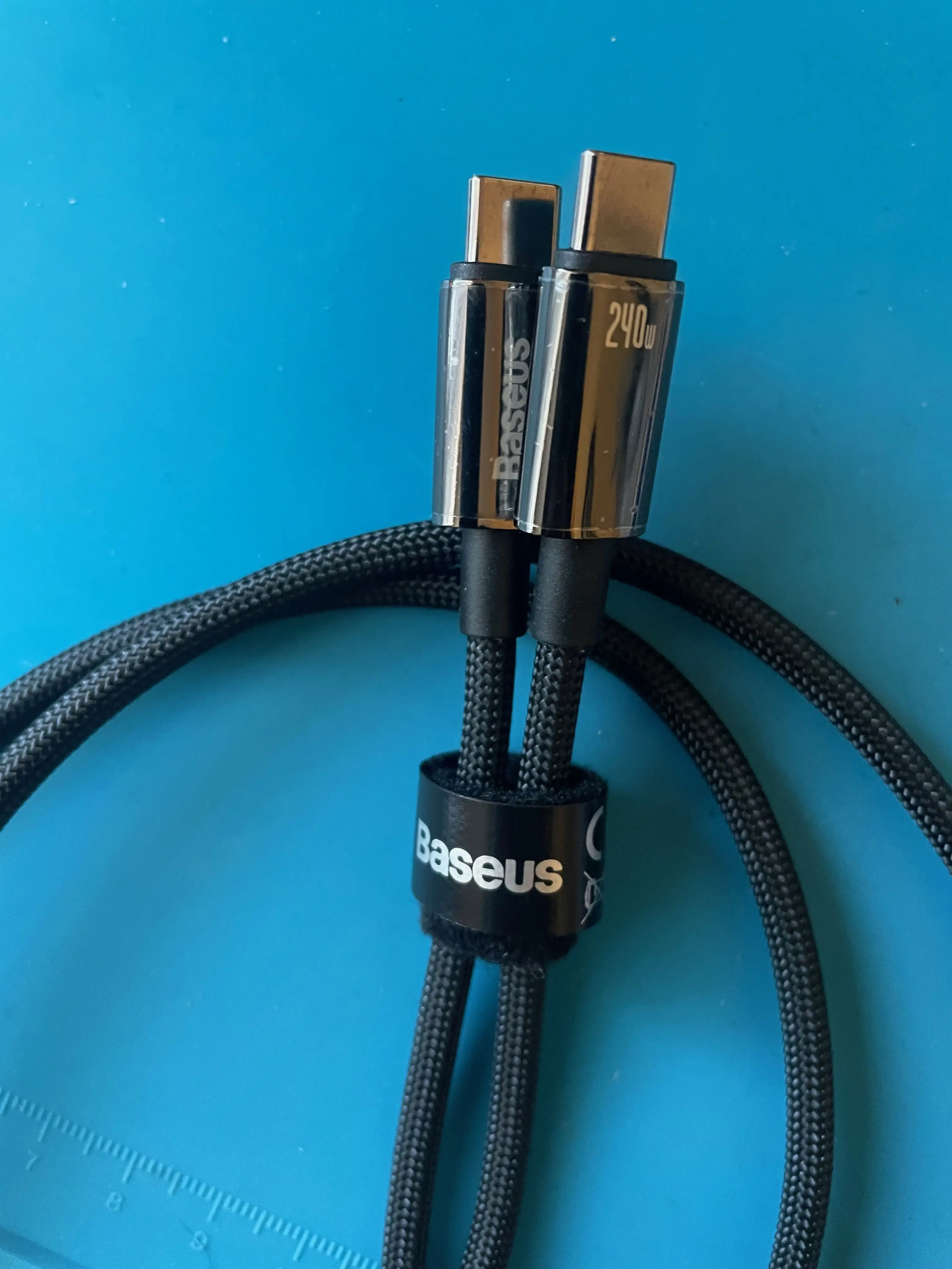 Baseus 240W PD Fast Charging Cable Type-C to Type-C 5A photo review