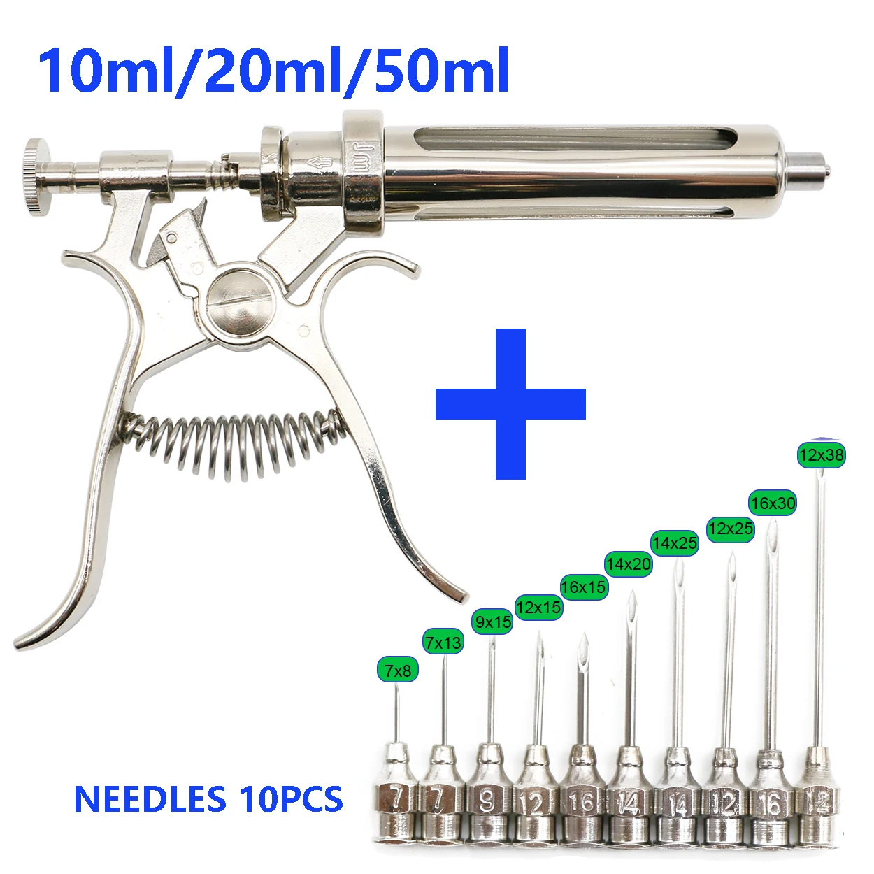 Veterinary-Animal-Continuos-Injection-Syringe-Revolver-10-20-50ml ...