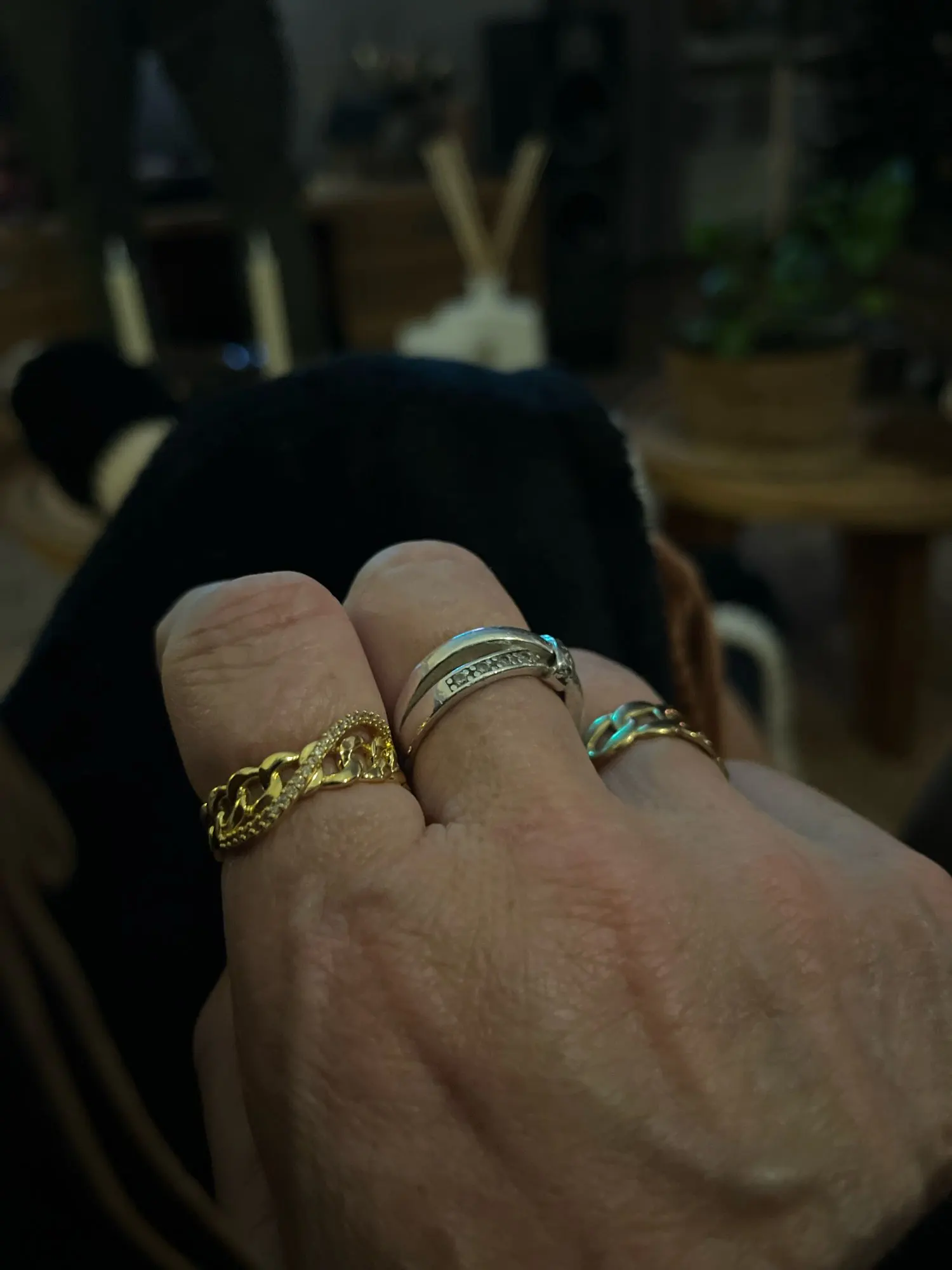 Fashion Gold Color Stainless Steel Rings photo review