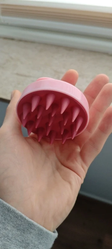 1pc Silikon Shampoo Pinsel Kopf Kopfhaut Massage Kamm Haar Waschen Kämme Bad Dusche Körper Massage Pinsel Salon Friseur Werkzeuge photo review