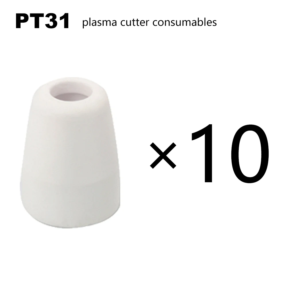 

10PCS PT-31 LG-40 Air Plasma Cutting Cutter Torch welding Consumables Shield Cup Accessories