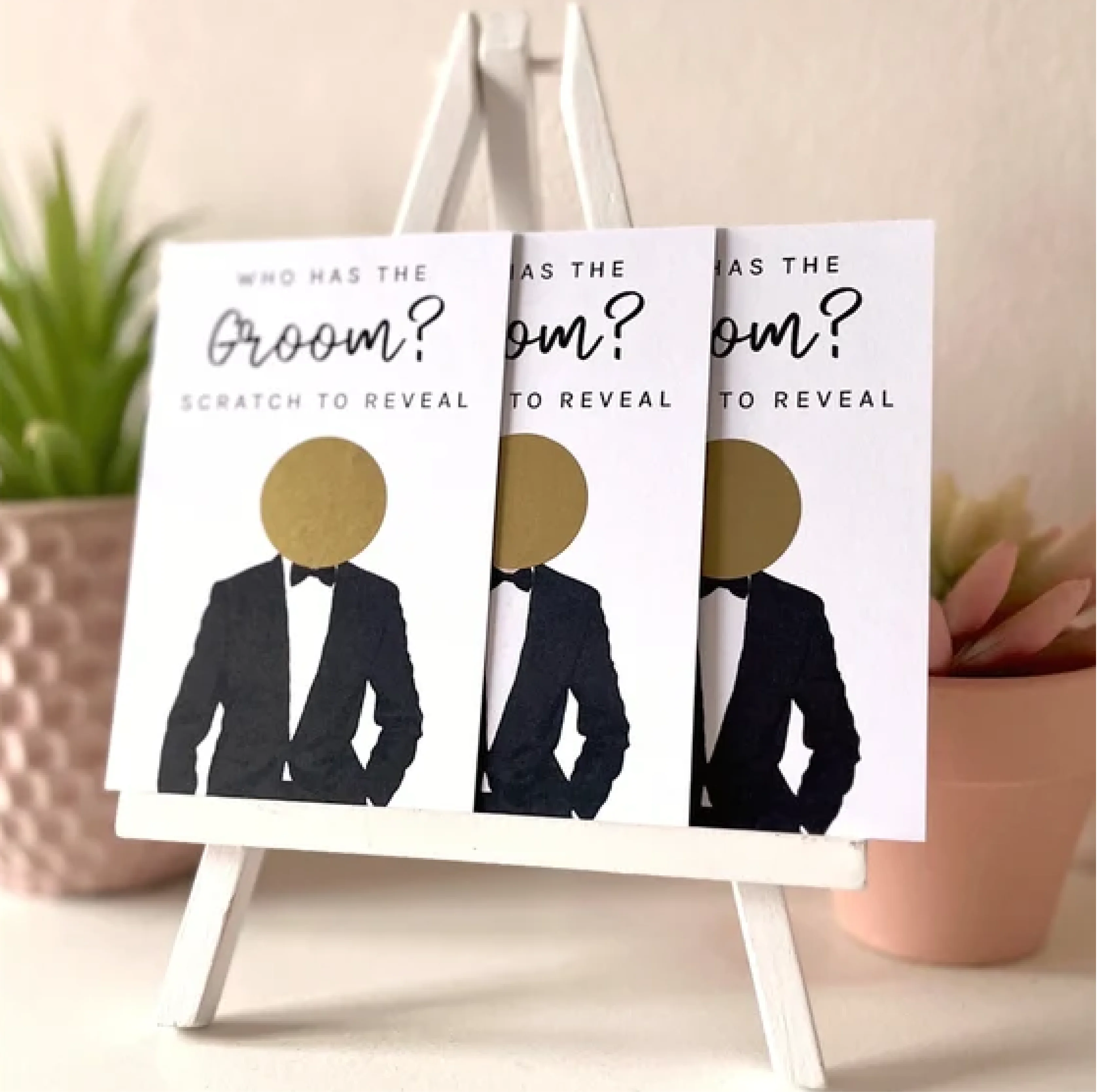 Guess The Groom Wedding Games Who has the Groom Scratch off Card Funny Celebrity Bridal Shower Idea Bachelorette Hen Party Favor