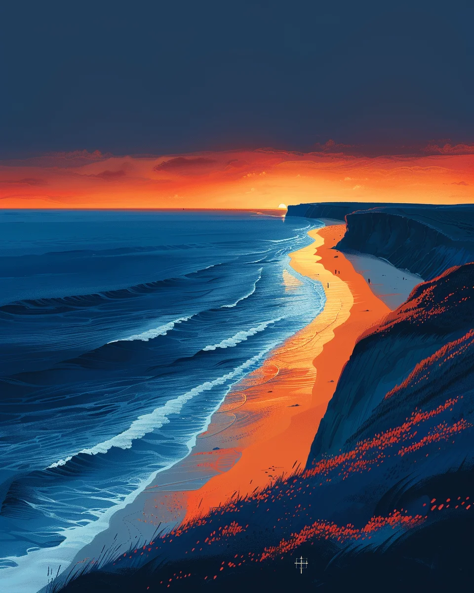 

Orfon Paint by Numbers for Beginners DIY Sunset Beach Landscape Painting Adult Children Gift Wall Home Decor