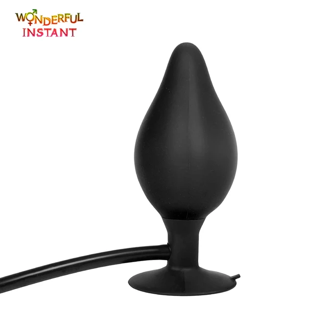 Three Sizes Small Large Medium Expandable Silicone Anal Plug - Image 5