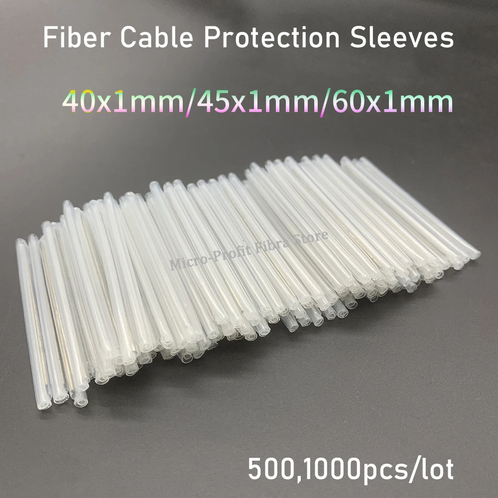 

1000/500pcs 40mm 45mm 60mm Fiber heat shrink splice protector 1.0 Cable Protection Sleeves diameter FTTH Optical Fiber Tool Tube