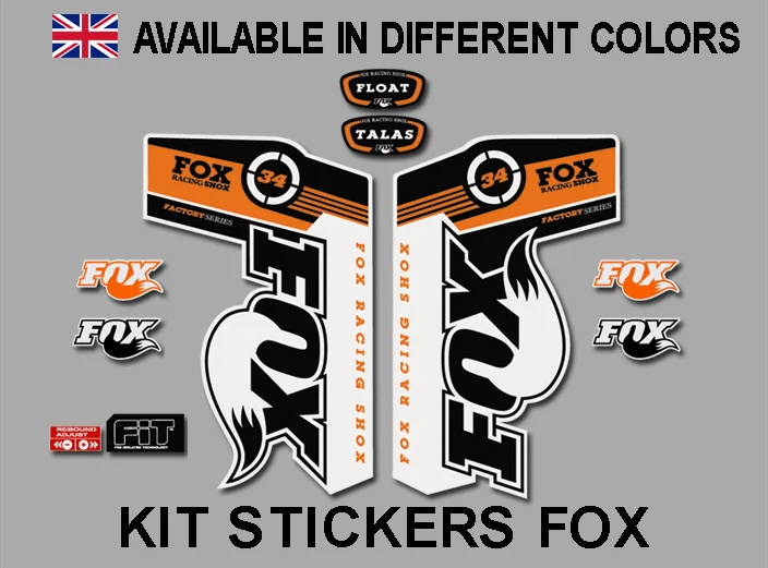 Fox Talas Float 34 Ref: Pad04 Forchette Adesivi Compatibili Ref: Pad04 Ciclismo Vinile Mountain Bike Mtb