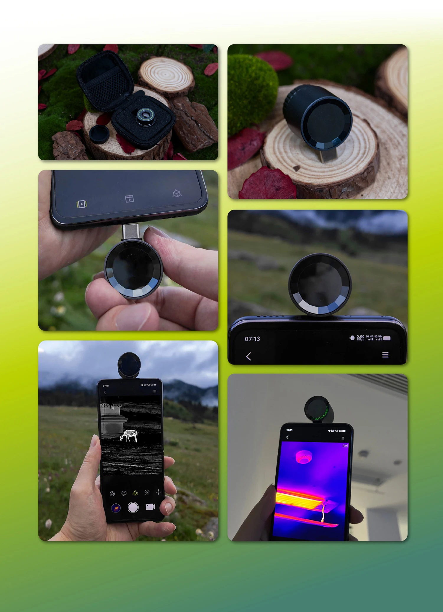 M7 Thermal Camera 256X192 Sensor Night Vision Thermal Imager Outdoor Hunting The