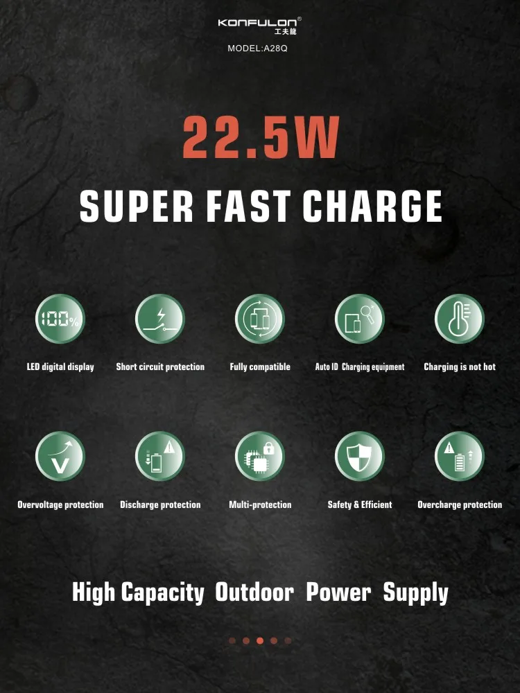 Batterie Externe 60000mAh USB-C – Charge Rapide 22.5W avec Écran LCD NESTO.MA