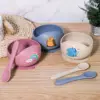 2PCS/Set Silicone Baby Feeding Bowl Tableware for Kids Waterproof Suction Bowl With Spoon Children Dishes Kitchenware Baby Stuff 1