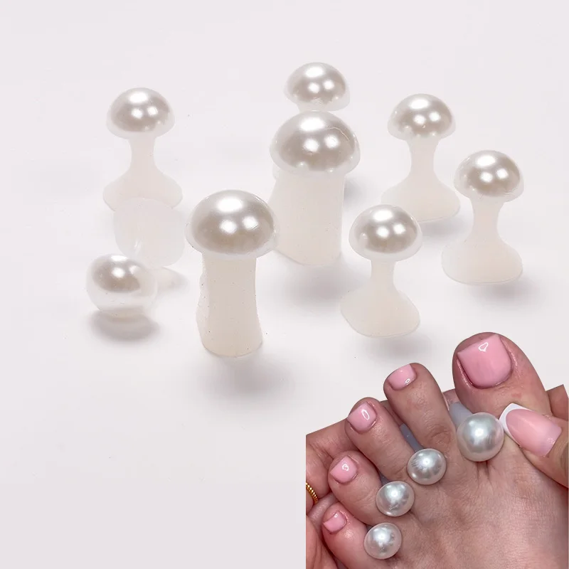 Pearl/Flower Soft Silicone Toe Separator Foot Finger Divider Separator Flexible Finger Toe Spacer Separation
