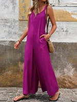 Women's Fashionable Loose Comfortable One-Piece Suit Casual Dress Pants Set for Comfortable Wear - Image 6
