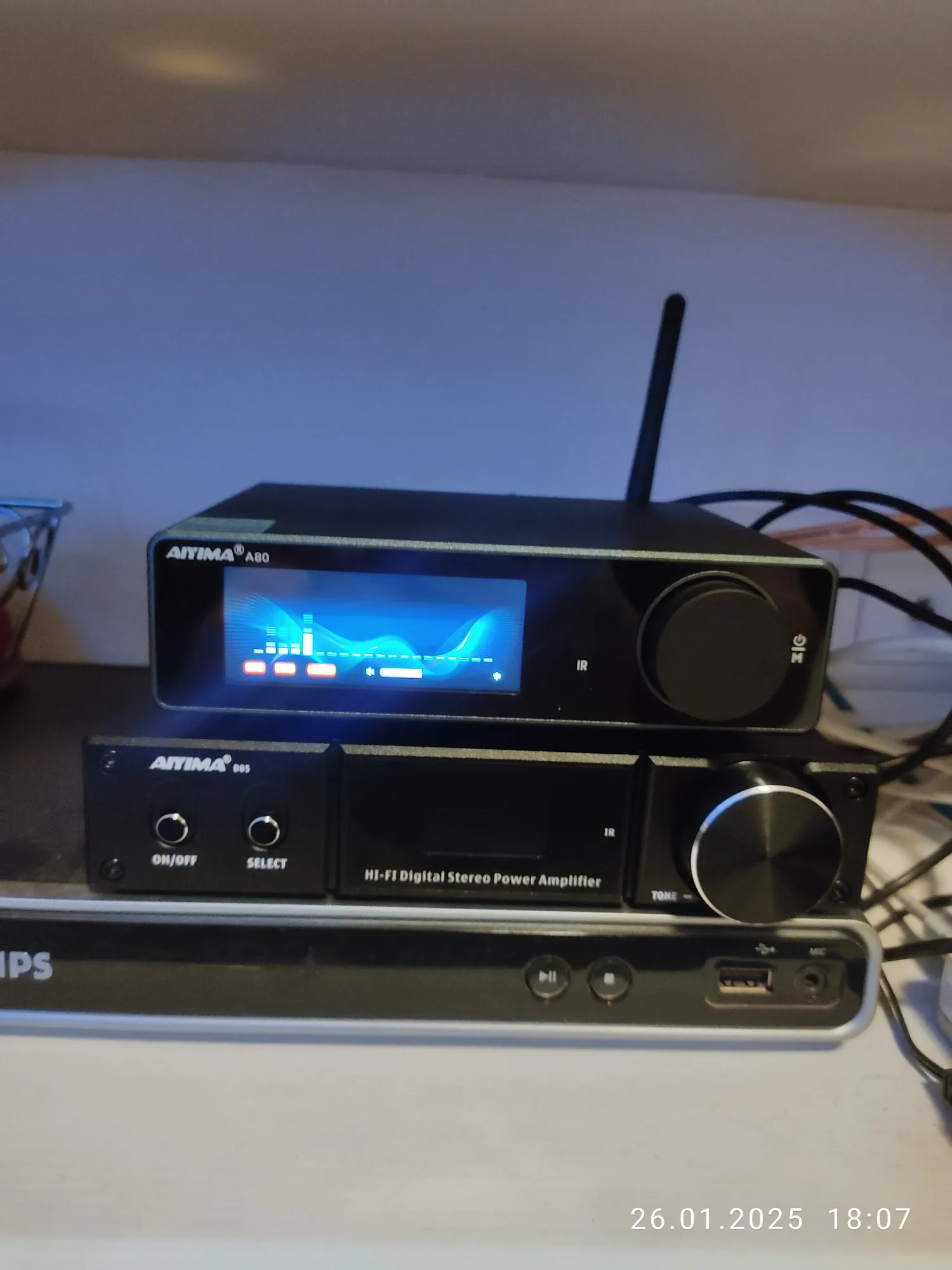 AIYIMA A80 TPA3255 Bluetooth Amplifier PFFB With DAC Electronic UV