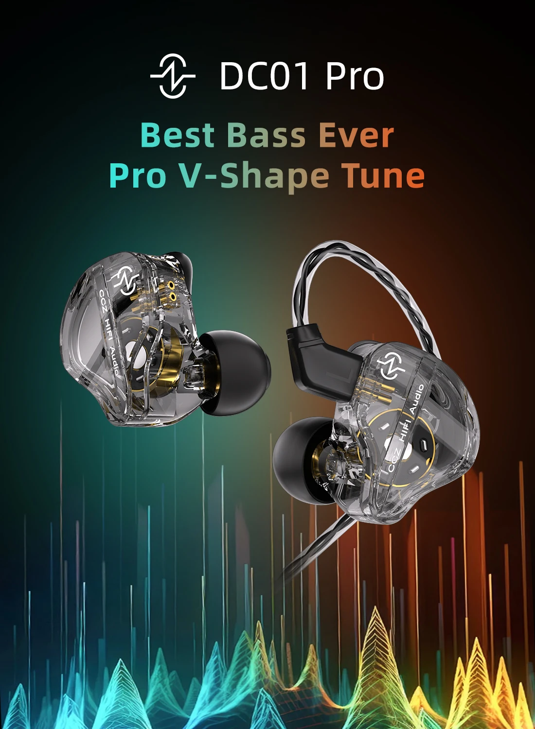 CCZ DC01 PRO Best Bass Ever Earphones With 4N OFC