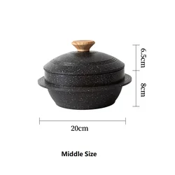 Medical Korea Stone Pot bowl Mixed Rice Stone Pot Nonstick Casserole Korean Cuisine Potted Rice Tableware Pots Cooking Soup