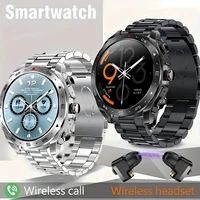 2024 New Smart Watch TWS 2-in-1 Bluetooth Earphones HIFI 9D Sound Quality Bluetooth Call For Men and Women Sports Smartwatches 1