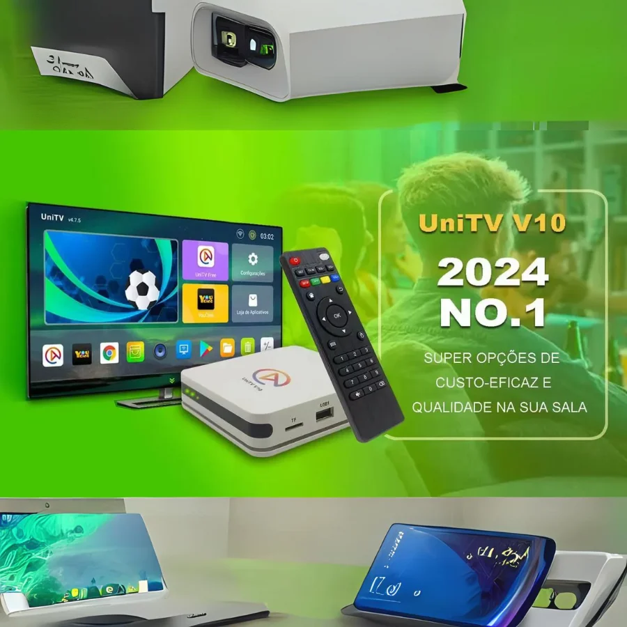 UNITV V10 Aparelho Conversor de Smart Tv Box Android 11 Internet Tv ...