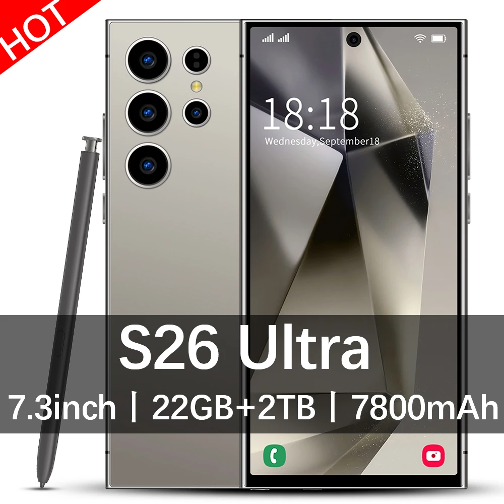 2026 HOT S26 Ultra NEW 7.3HD Global Edition Original Smart Dual