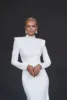 2025 Wedding Dress Mermaid Satin High Neck Sequin Long Sleeves Modest Backless Chic Bride Dress Women Customized Wedding Gown 2
