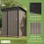 Patiowell 5x3 FT Outdoor Storage Shed, Tool Shed with Sloping Roof and Lockable Door, Metal Shed for Backyard Garden Patio Lawn 5