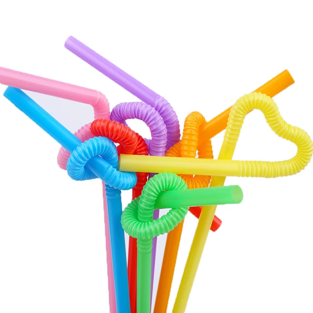 200 Flexible Reusable Straws Drinking Party Straws Set For Kids And Adults  Bendable Drinking Straws Multi Colored Bendable Straws For Birthday Parties