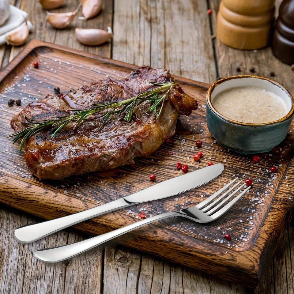 Premium Stainless Steel Silverware Set for Elegant Dining