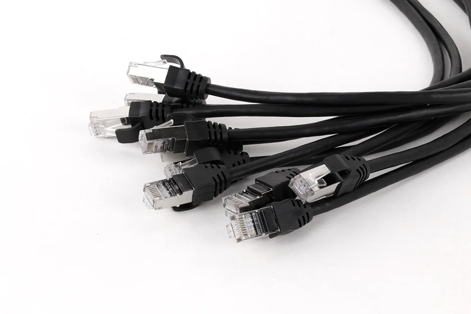 1pc STP RJ45 8P8C Stecker auf RJ45 CAT5/5E Weibliche Wasserdichte Panel Mount Buchse mit Abgeschirmtem Netzwerk ethernet Verlängerung Kabel – Detail 9