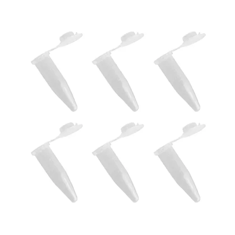 50PCS 1.5 ml plastic test tube micro centrifuge tube laboratory scale with pointed bottom small bottle sample storage device plastic storage tubes