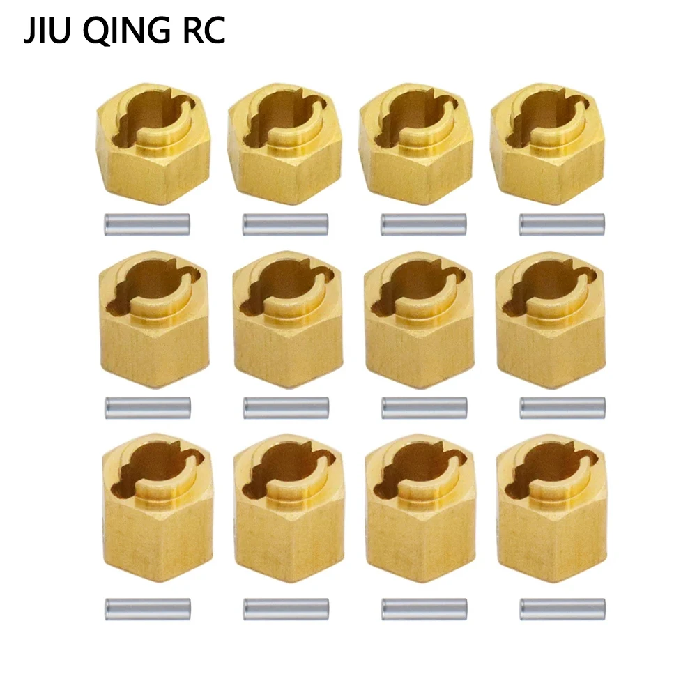 Adattatore Extender Mozzo Esagonale Ruota In Ottone Da 4 Pezzi 7Mm 4/5/6Mm Per Trx4M Bronco Defender 1/18 Rc Crawler Parti Del Modello Di Auto