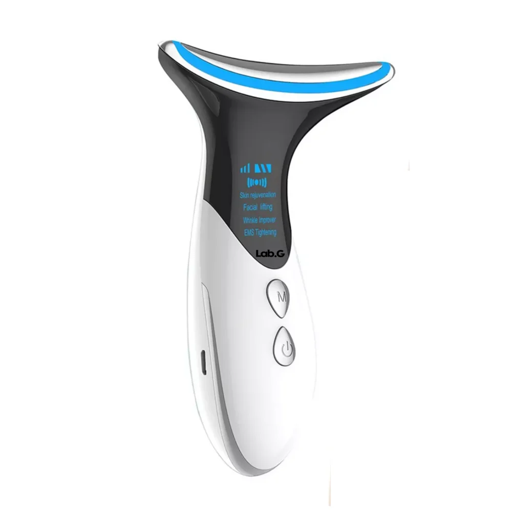 Masajeador De Belleza Facial Cuello Lab.G Antiarrugas Con Modo Rf BLANCO