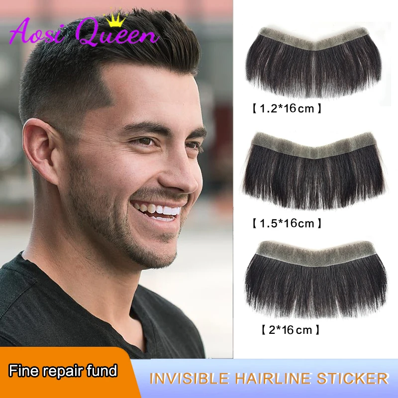 AS Men's Hairline Toupee VLoop Brazilian Virgin For Men Toupee Soft