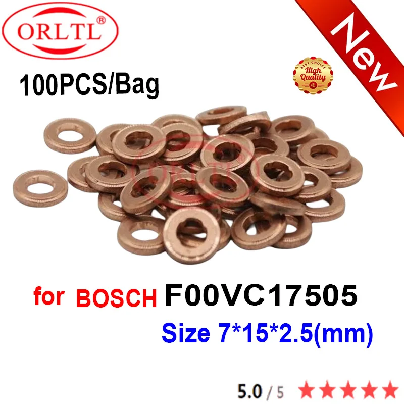 100PCS Injector Nozzle Copper Washer for Bosch for injector washer shims