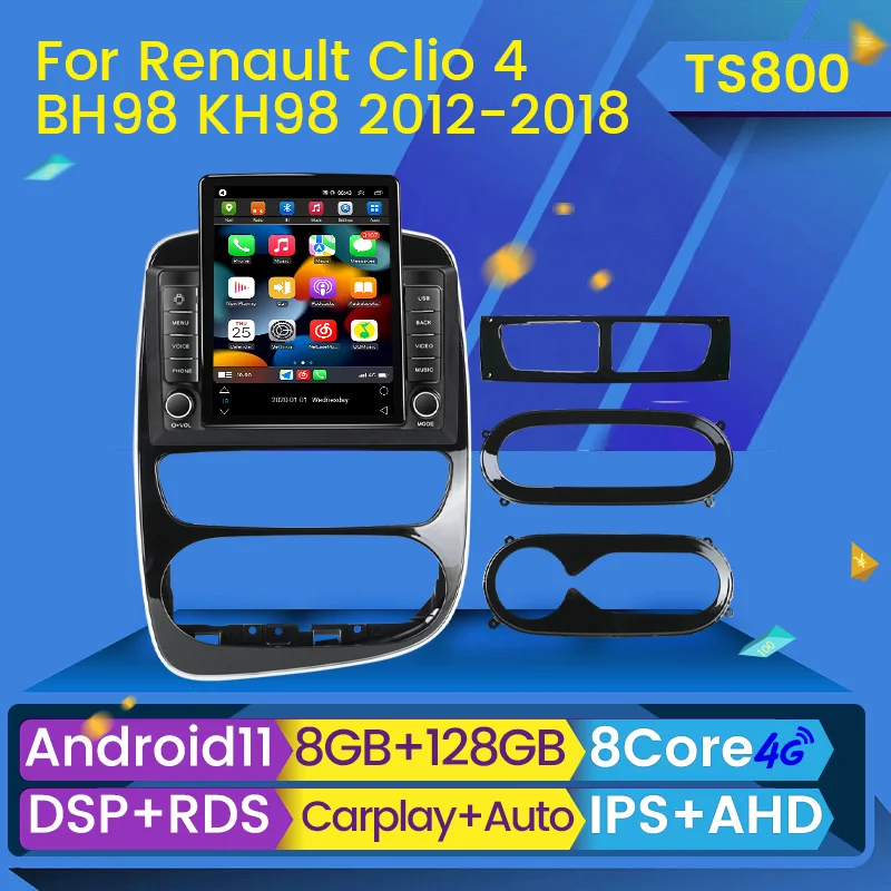 GPS pour Renault Clio 4 (2012-2019) Améliorez votre conduite avec notre  autoradio Carplay et Android