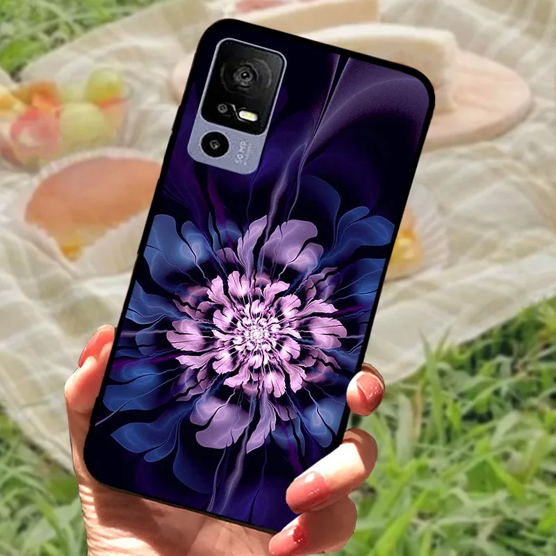 Sleek Black Shockproof Soft TPU Phone Case - Elegant Fashionable Protection