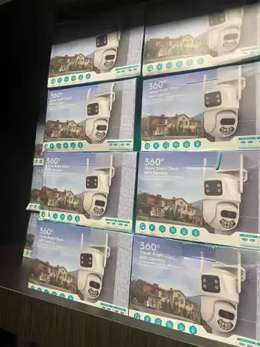 12MP Outdoors Wifi Camera 6K HD Three Lens Security PTZ IP Surveillanc Camera Human Auto Detect Tracking CCTV Camera ICESS APP photo review