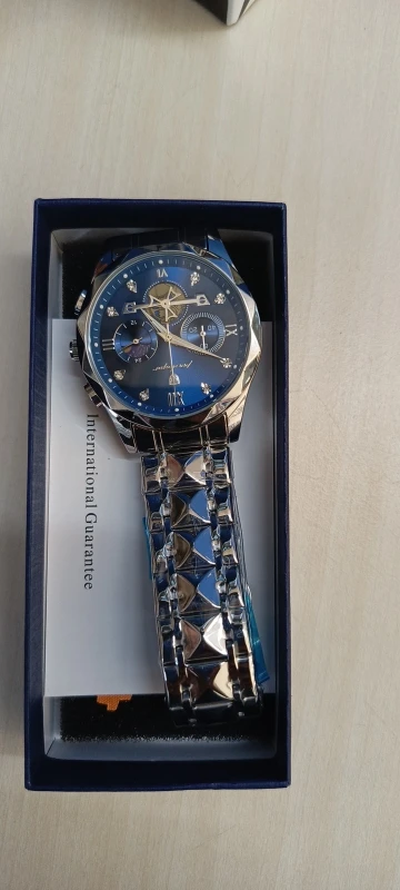 POEDAGAR Luxury Man Wristwatch Waterproof Luminous Chronograph photo review