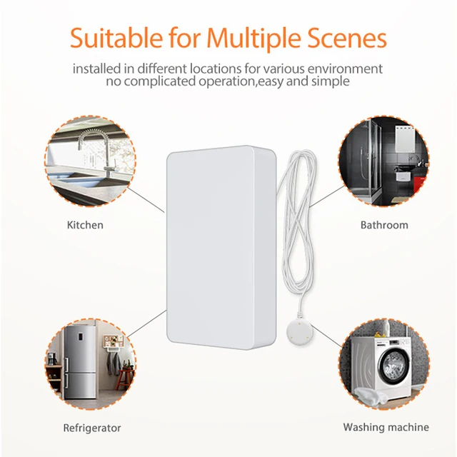 Tuya Water Leakage Sensor Smart Home Wifi  High Sensitivity Zigbee Detector App Control Security Alarm System For Apple Homekit 5