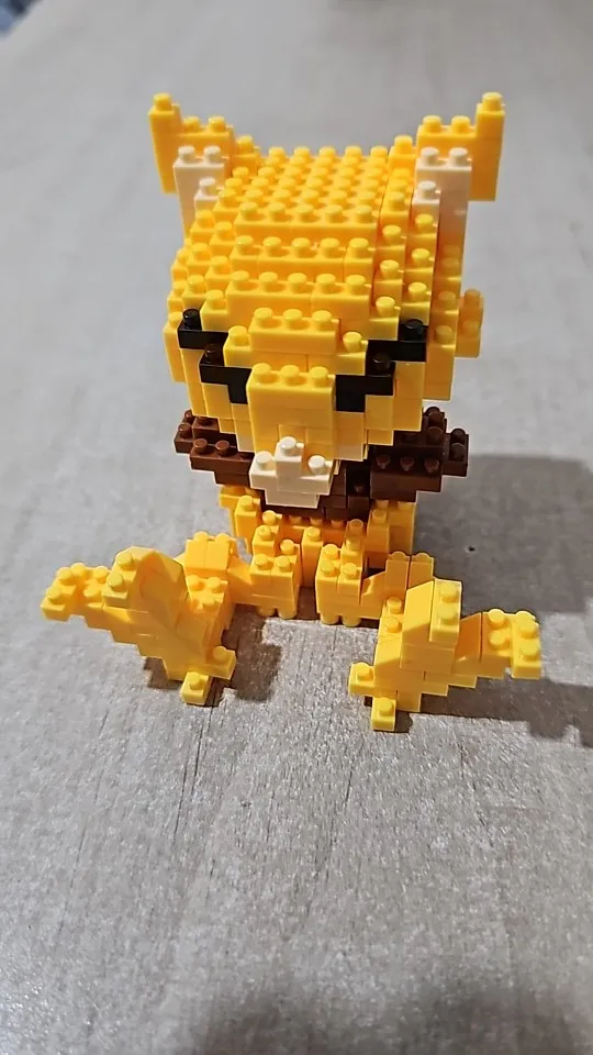 DIY Pokemon Blocks Small Cartoon Mini Building Block Pikachu Charizard Eevee Mewtwo Anime photo review