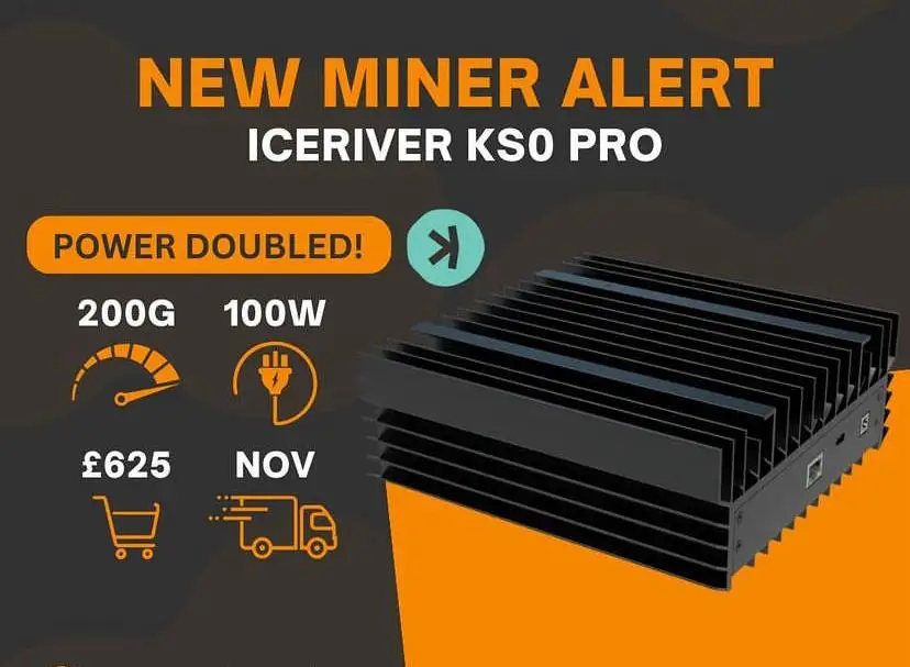 

IceRiver KAS KS0 Pro Asic Kaspa Miner 200Gh/S с блоком питания