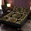 Luxurious European Style 3PC Sheet & Pillowcase Set - 100% Polyester Breathable Fabric, All-Season, Machine Washable, Digital 1
