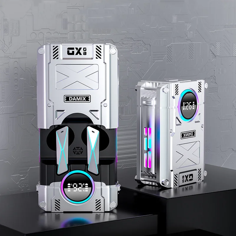 DX-08 TWS 블루투스 이어폰, 노이즈 캔슬링 이어버드, 무선 헤드폰, HD 통화 스테레오 스포츠 헤드셋, 스마트폰용 마이크 포함