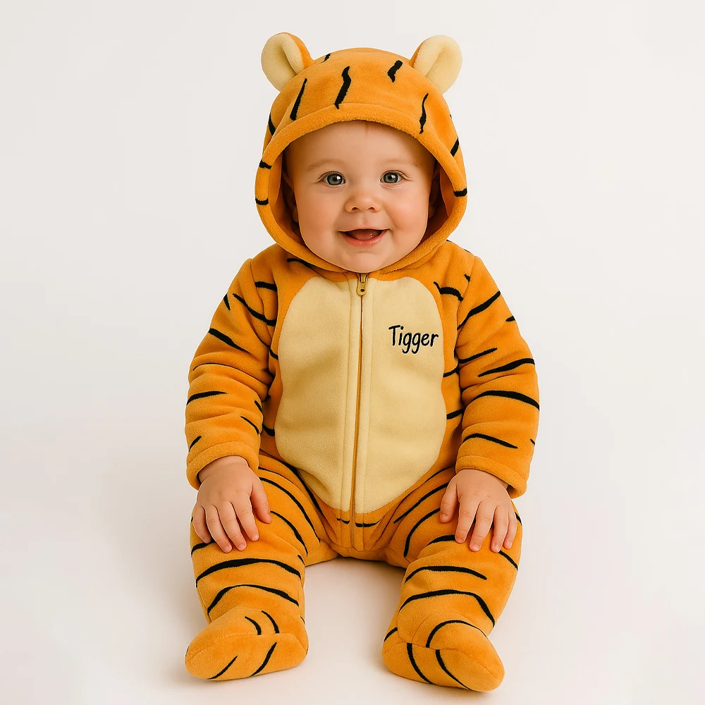 Mameluco con gorro bordado Disney Tigger