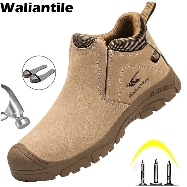 Защищающие от проколов мужские защитные ботинки с изоляцией, непробиваемые промышленные рабочие ботинки 1