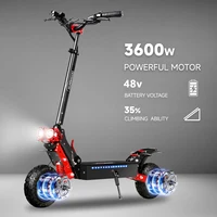 X7/X7PRO 3600W Scooter électrique 60-65 km/h 3600W double moteur Escooter 11 pouces 48V 21Ah 45-60km kilométrage Scooter électrique pliable 6