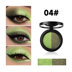 Dual - Shade Shimmer Eyeshadow Palette - Pearlescent Glitter, Waterproof & Smudge - Proof (04)