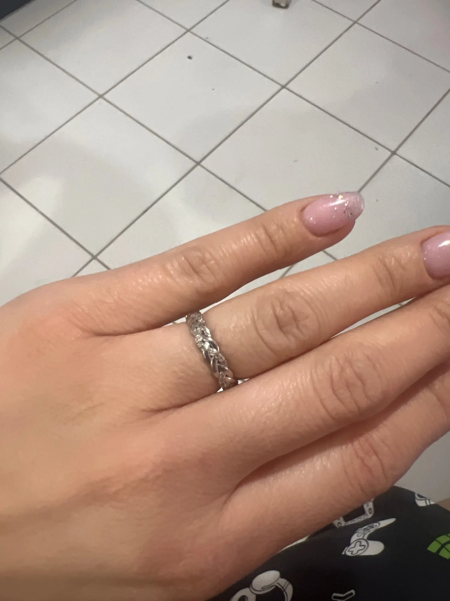 Anillos para mujer, Color plata 925, línea bobinada de circón, anillo geométrico de estrella, compromiso, boda, romántico, regalo de joyería fina de San Valentín photo review