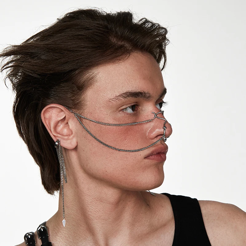 Europe And The United States New Future Technology Star Three-Dimensional Nose Jewelry Fashion Men Women Face Set Jewelry