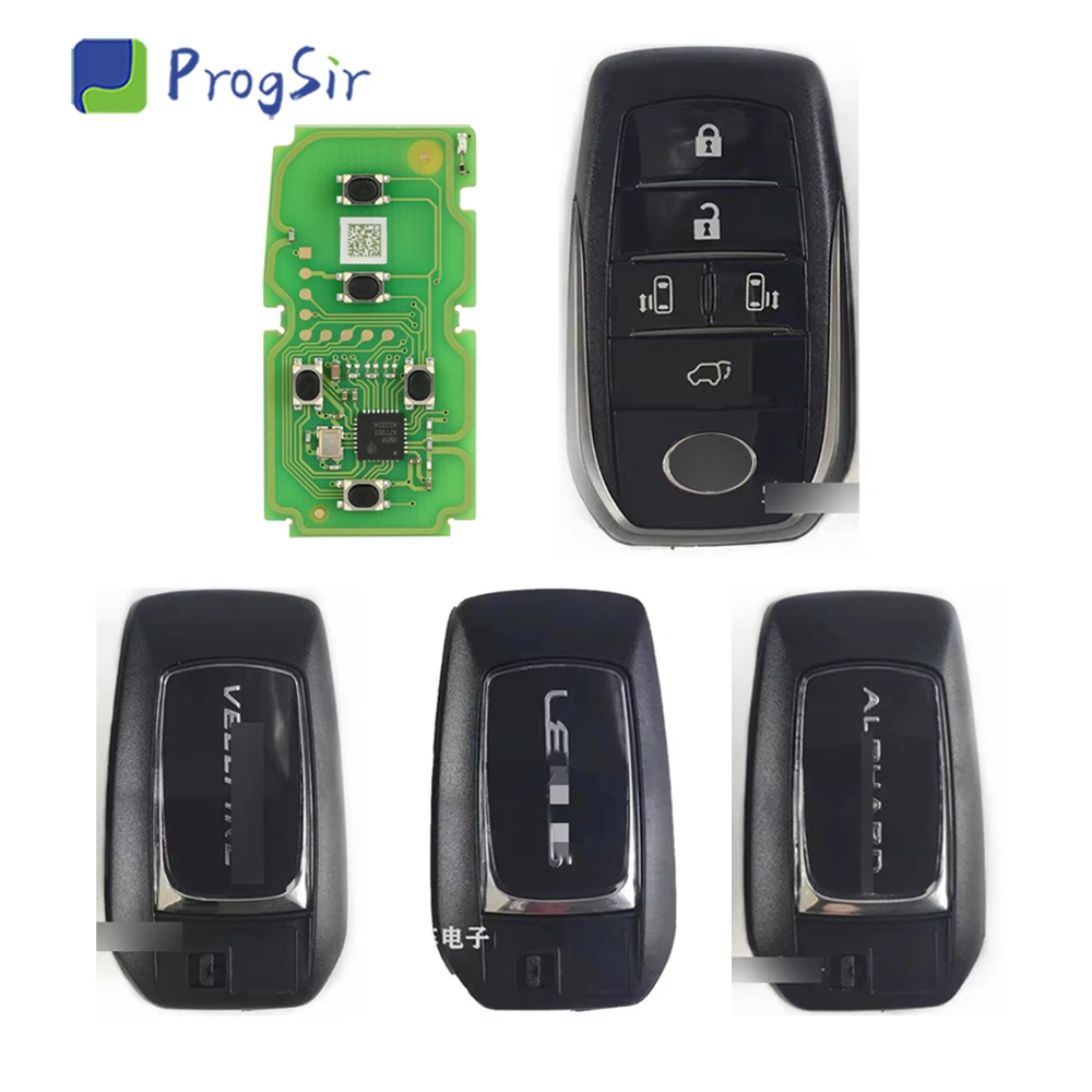 Xhorse VVDI XSTO20EN TOY.T XM38 Smart Key PCB For Toyota Lexus 5 Button Shell