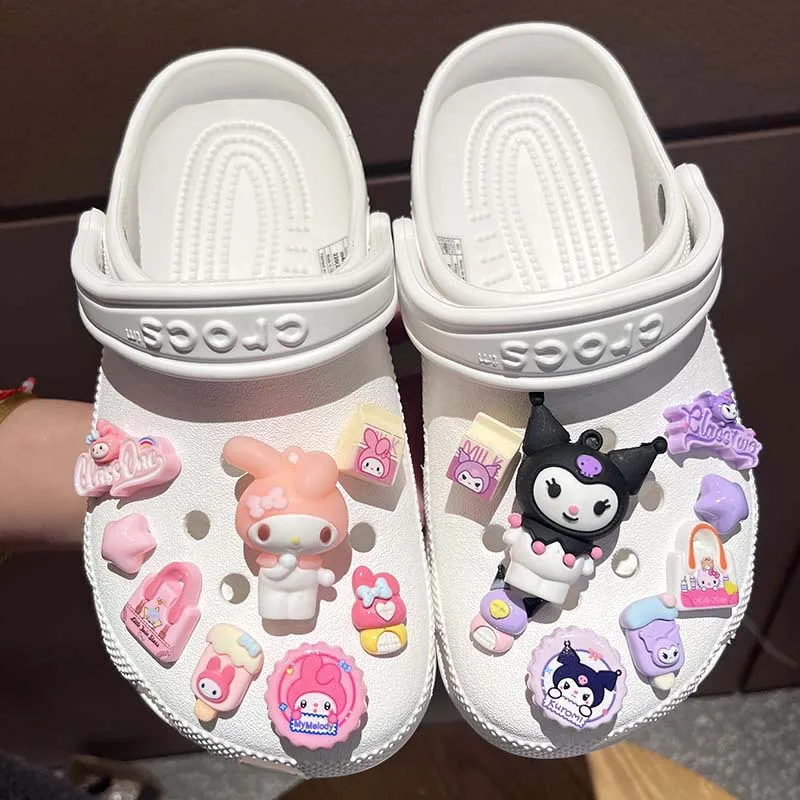 Kuromi Hello Kitty Croc Charms New Sanrio Kuromi Kawaii Shoes