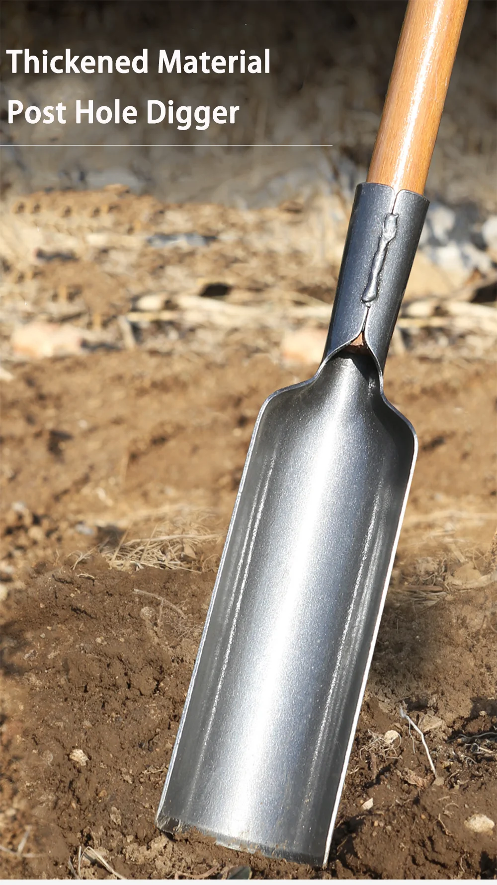 Description Picture 2 of itemPost Hole Digger Essential Tool for Digging Precise Holes for Fencing Planting and Agricultural Projects Ideal for Landscaping